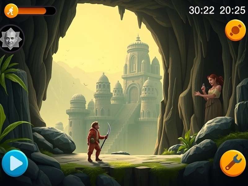 Ellora Caves Adventure Game Screenshot